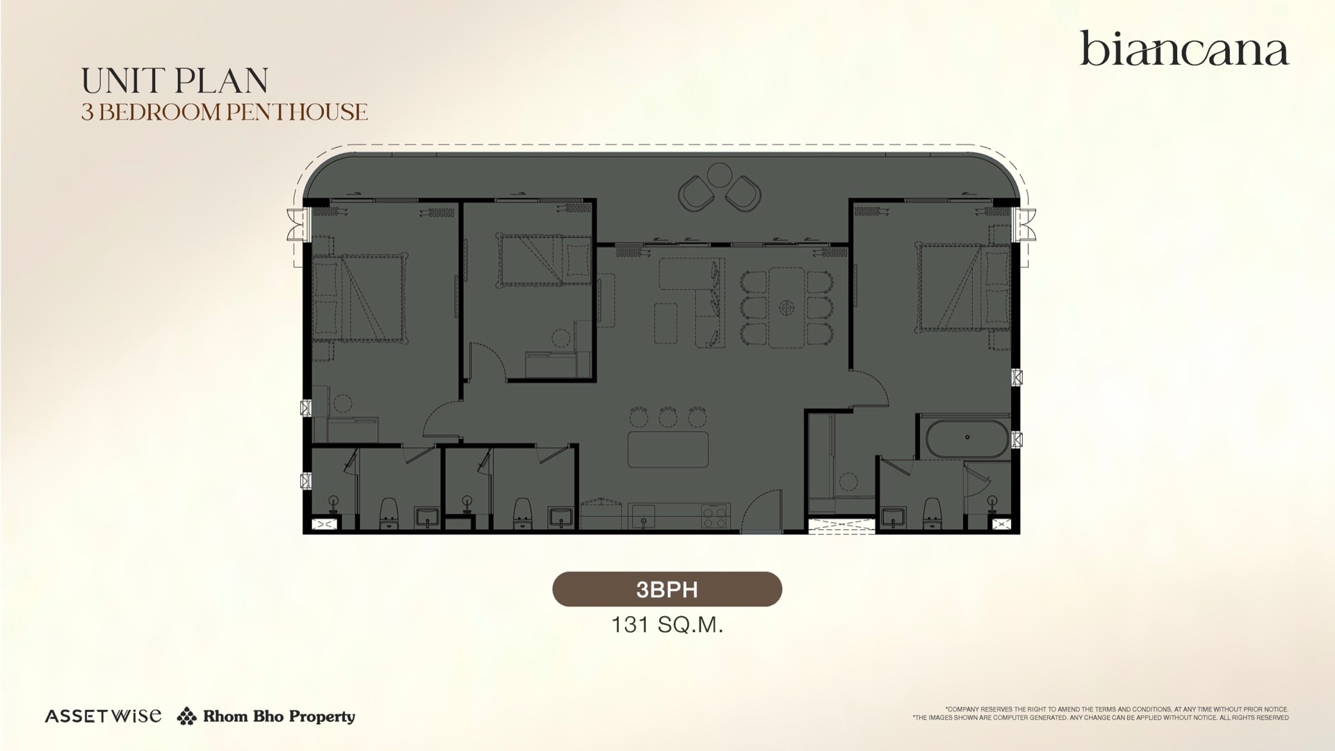 3 BEDROOM PENTHOUSE