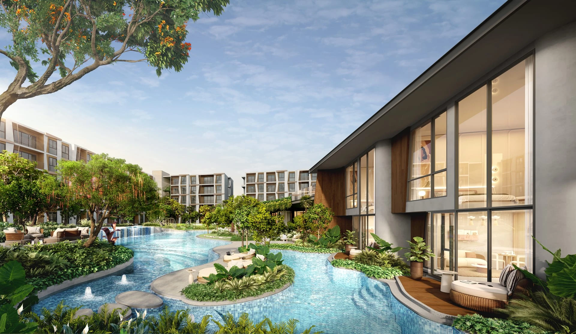 Rhea by Sansiri lagoon condominium landing